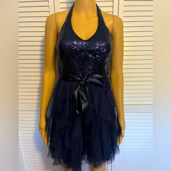 cross wrap halter dress black criss cross halter dress – All There Boutique main image 1